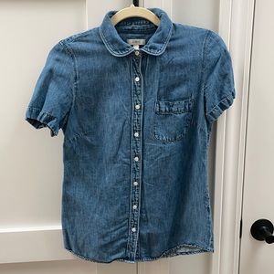 J.Crew Short Sleeve Chambray Size 2